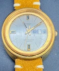 Vintage Timex Viscount M33 Automatic Watch Running Gold Plated Spares & Repairs