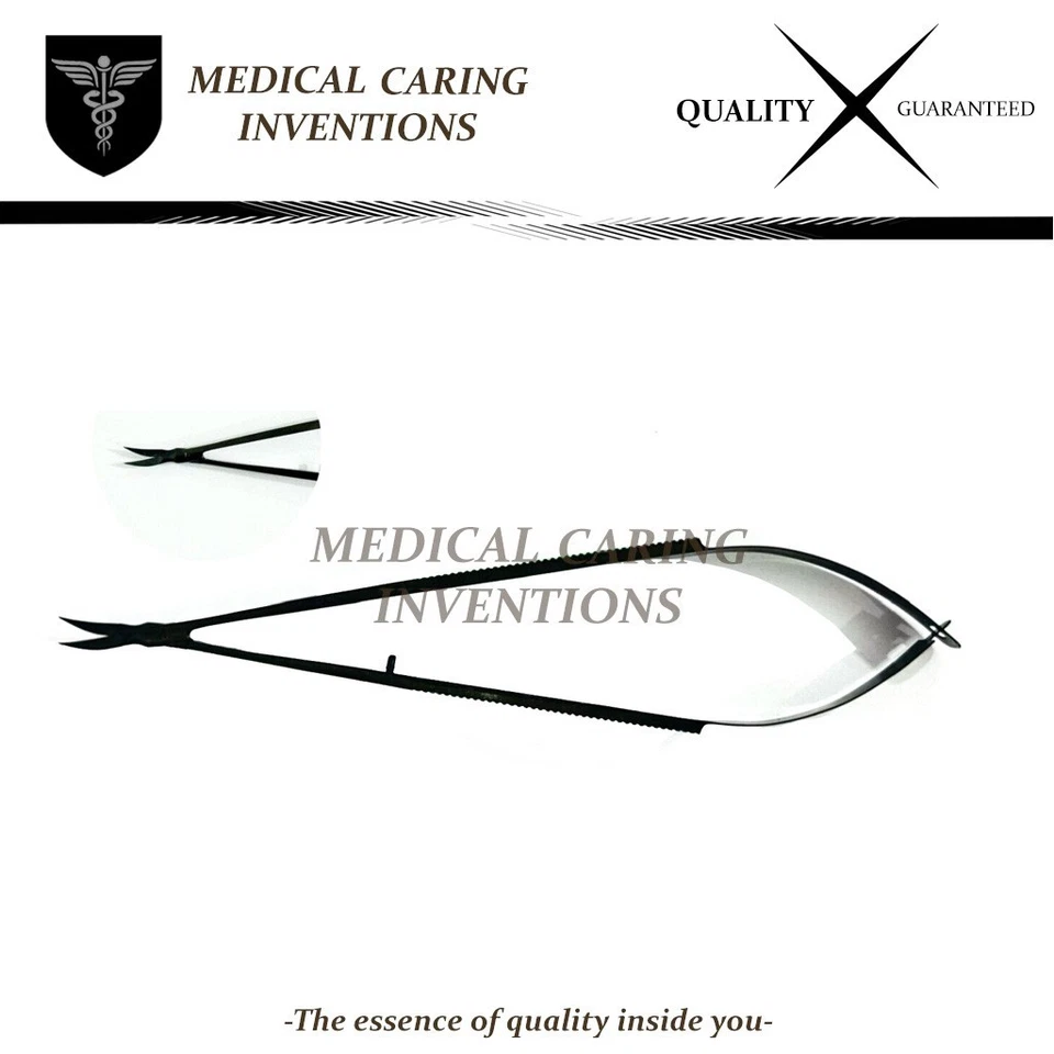 18cm Kamiyama Type Micro Scissors For Neurosurgery Plasma Coated Straight Handle - Image 3 of 3