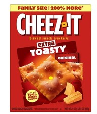 Cheez-It Extra Toasty Cheese Crackers, Baked Snack Crackers, 21 oz