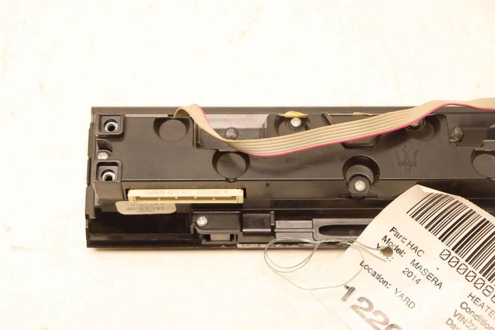2014-2017 MASERATI GHIBLI A/C HEATER CLIMATE TEMPERATURE CONTROL PANEL OEM