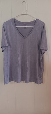 NWOT Athletic Works Womens XXXL Purple Stretch V-Neck Active Wear T-Shirt