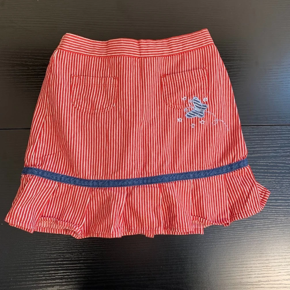 Jupe Faded Glory Fille – 100% Coton, Taille 14, Brodée, Plissée, Avec étiquettes