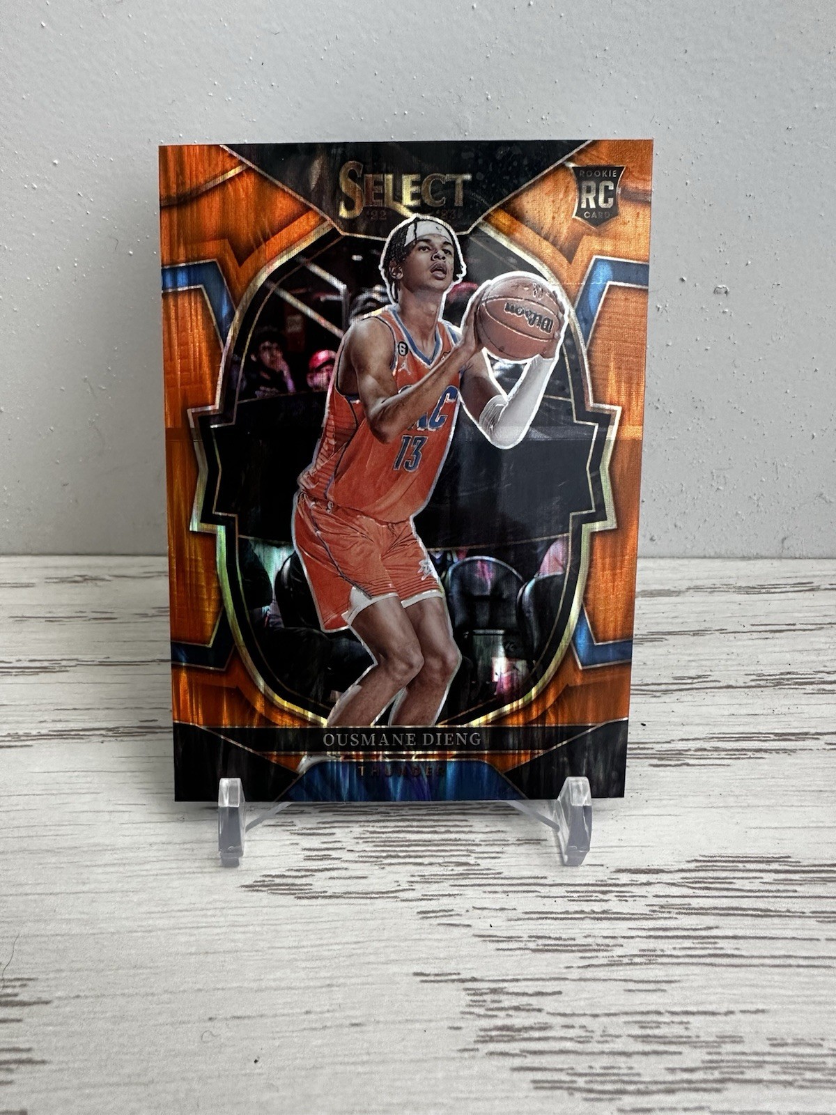 2022-23 Panini Select - Concourse Ousmane Dieng #76 Orange Flash Prizm (RC)