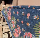 Beauvillé's tablecloth French Linen Navy Floral excellent 66' x 56' rectangle — photo 4