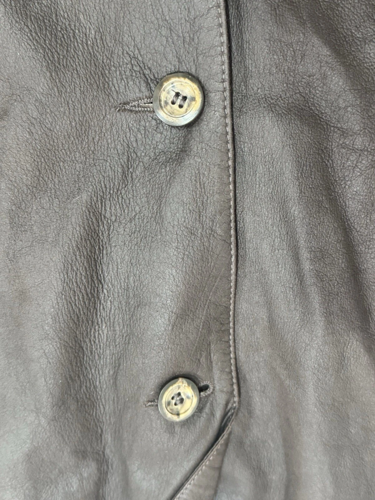REMY 2-Button Leather Sport Coat Size: 42 MRSP: $1695 Made in USA - product detail image 4