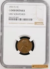 1931-S Lincoln Wheat Cent, NGC Good Details, OBV Scratched - #B58712