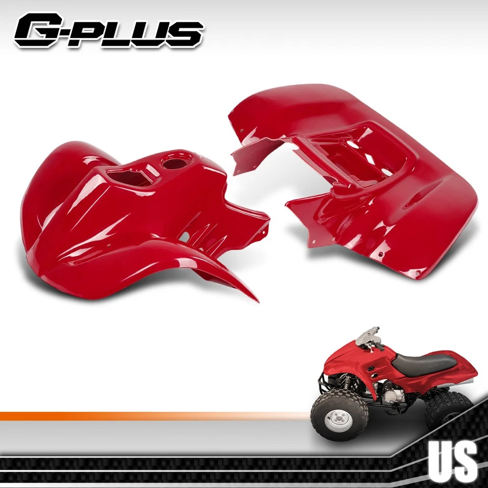 Juego guardabarros delanteros + traseros plástico ABS rojo apto para Honda Sportrax 90 TRX90 1993-2005 Foto 2 de 4