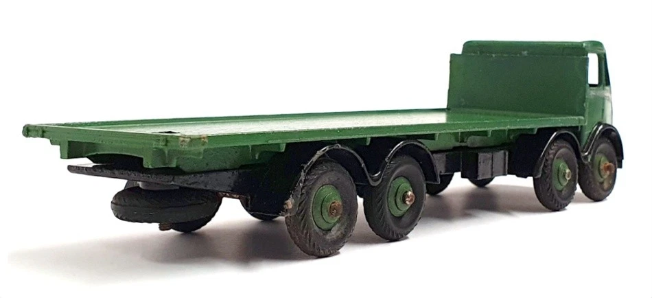 Dinky Supertoys 19 cm de largo original diecast 502 - camión plano Foden - verde Foto 2 de 4