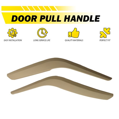 2/4X Left+RH Inner Door Handle Pull Panel Trim Beige Black for BMW X1 E84 09-16 - Picture 2 of 30