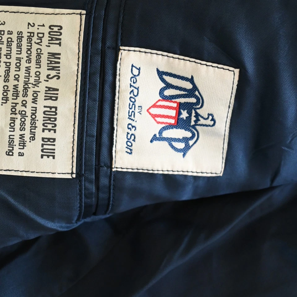 USAF Military 40S 32x28 Blue 1620 Wool Mens Service Coat Jacket Pants Suit - Image 4 of 4