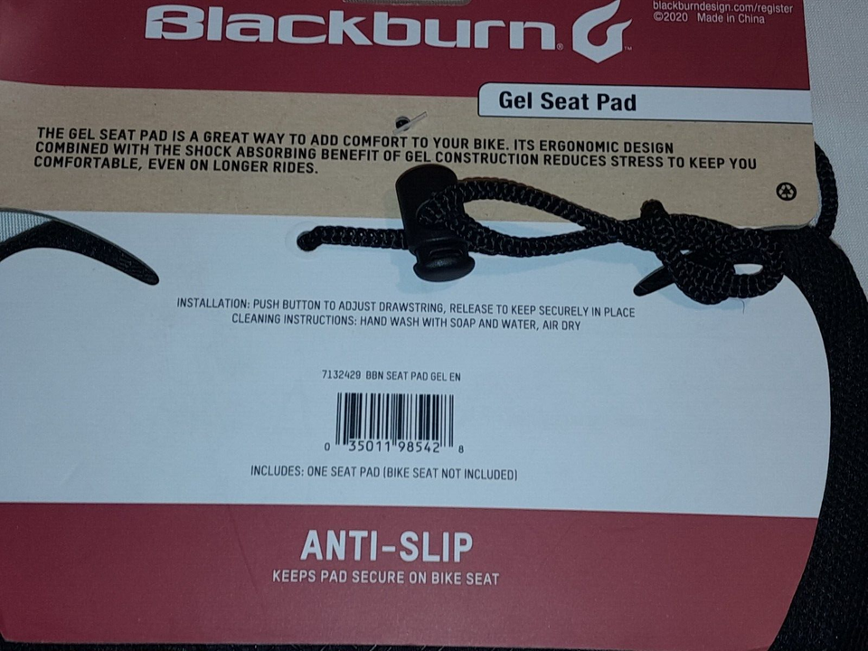 Gel Bike Seat Pad Bicycle Cushion Cover Extra Grippy Anti Slip Base