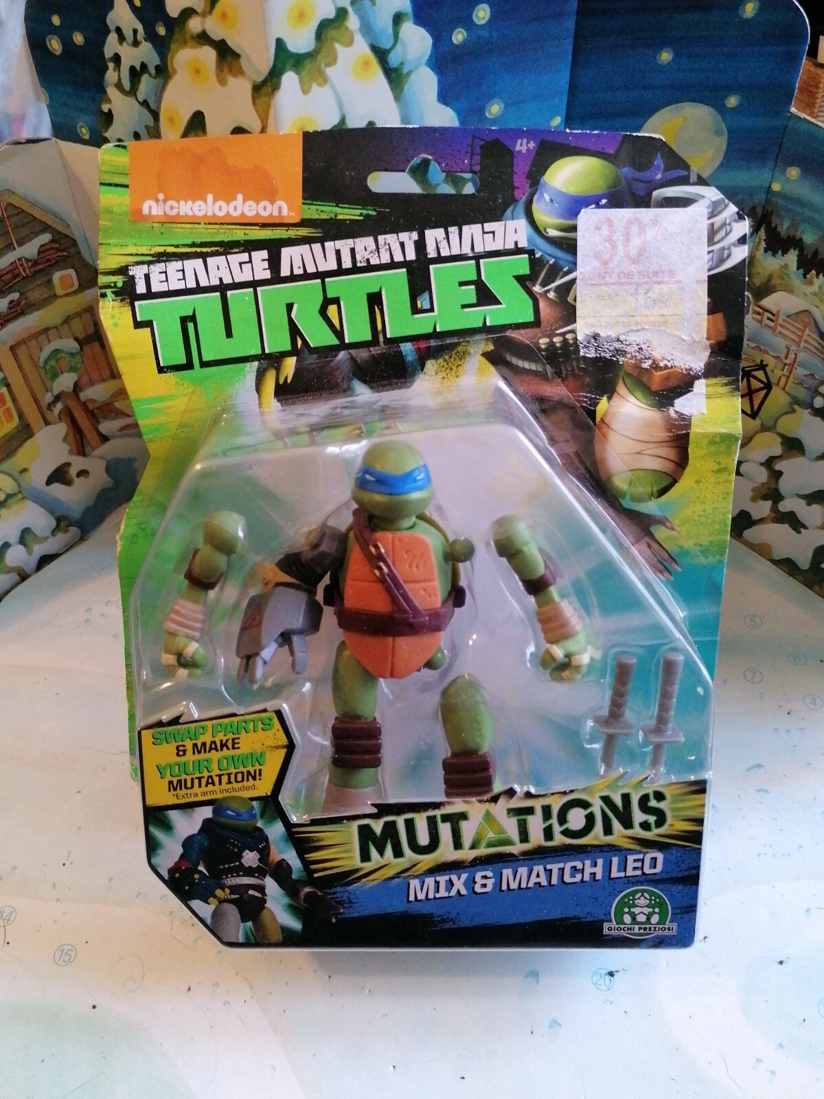 Figurine TMNT Tortues Ninja 2012 Leo Mutations articulée pour enfant et collectionneur