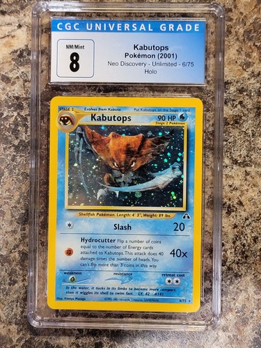 Kabutops (Unlimited) graded CGC 8 for sale on eBay