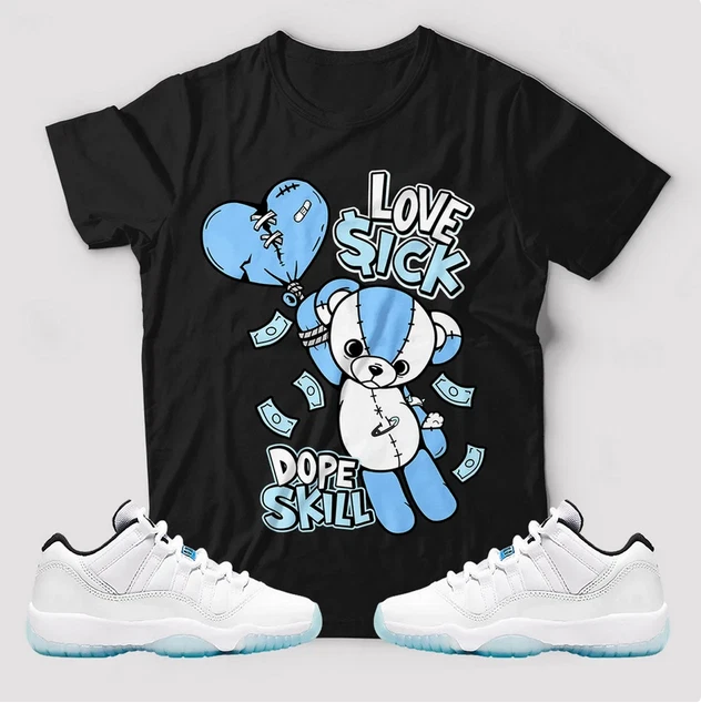 jordan 11 low legend blue shirt