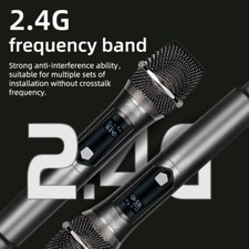 Wireless Two Microphone System with Dual-Channel Receiver