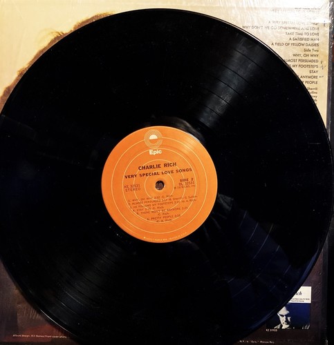 Charlie Rich Very Special Love Songs 1974 Epic Record KE 32531 SHRINK PET RESCUE - Picture 3 of 6