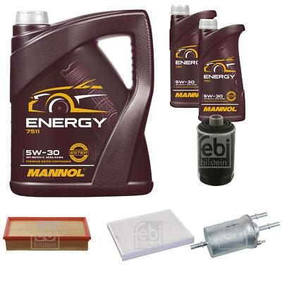 FEBI BILSTEIN Inspektionspaket 7L MANNOL Energy 5W-30 für VW Multivan VI SGF