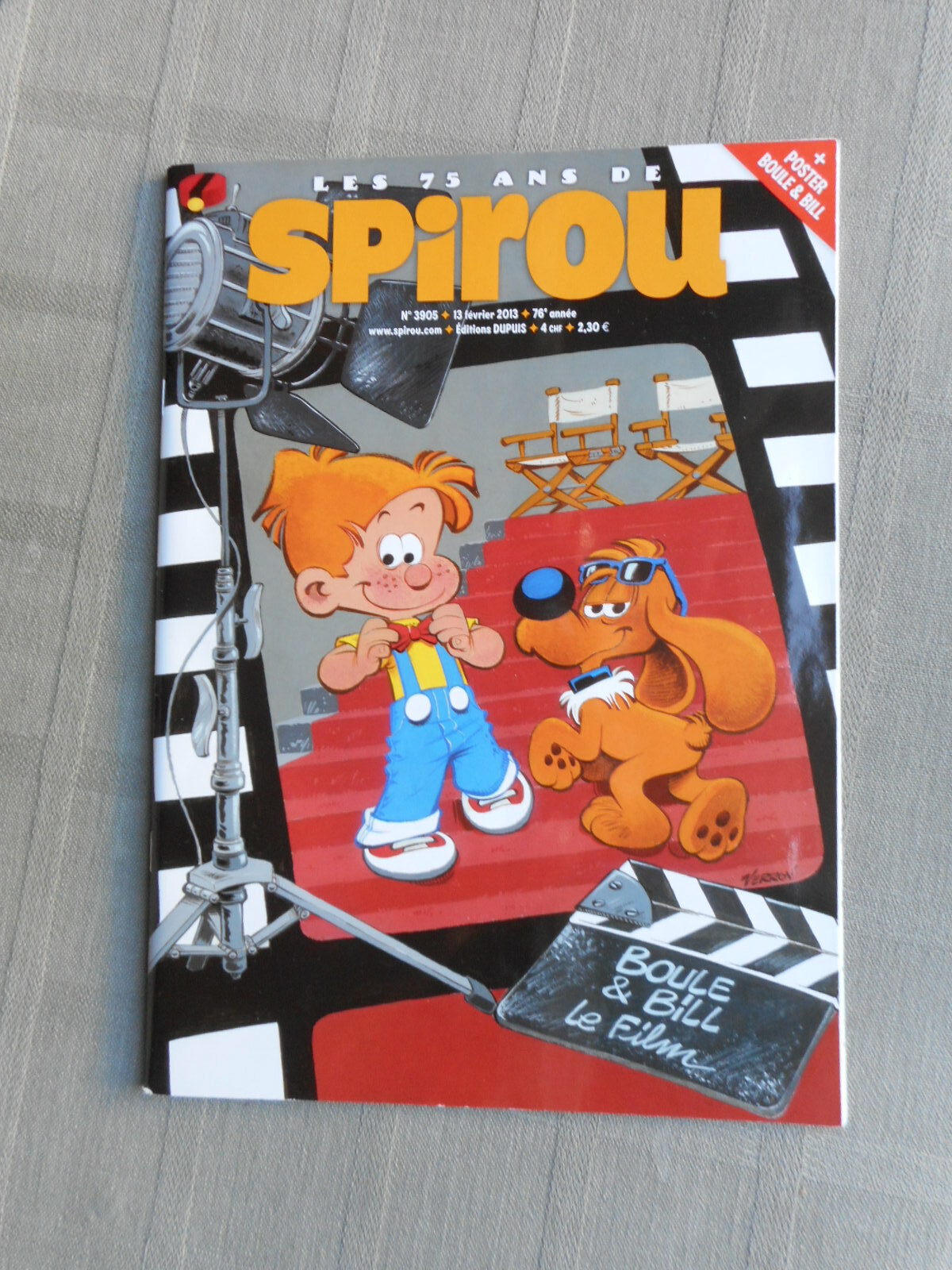 Spirou Weekly N°3905 New Condition With The Poster Supplement Boule Et Bill