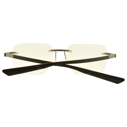 NEW!! MCLAREN MLMS 85O02 C03 Grey/Orange Rectangle Rimless Mens Optical Frame - Picture 5 of 7