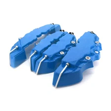 4x Universal Car Disc Brake Caliper Covers Kit Brake Parts Auto Accessories Blue