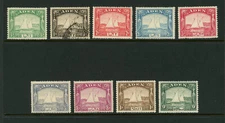 Aden Scott # 1-9 VF OG Hinged (#3 is used) British Colony Stamps Cat $133