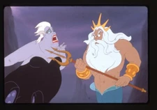 The Little Mermaid Disney Animation King Triton Ursula Original Transparency 