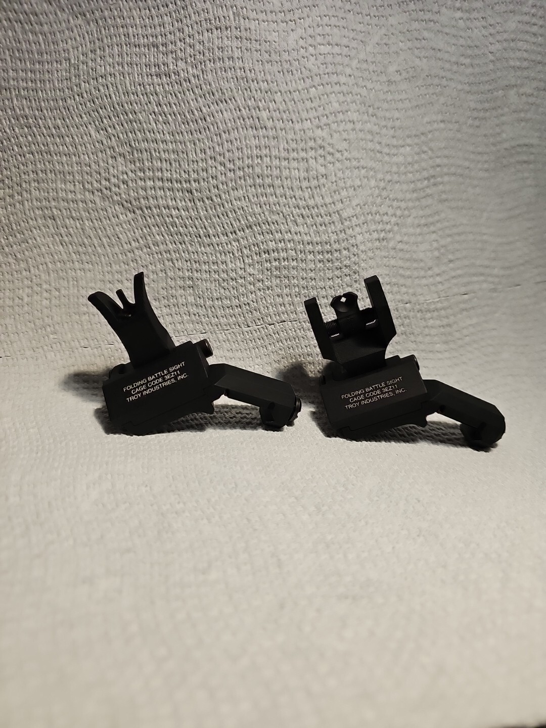 Troy Industries 45 Degree Folding Battles Sights Black Rifle Sights eBay