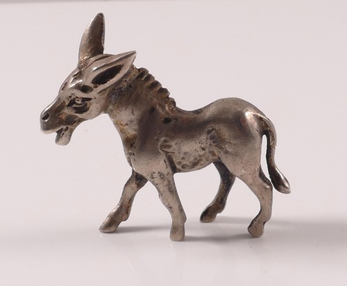 Silberfigur Figur Miniatur Esel Silber 835 17gramm