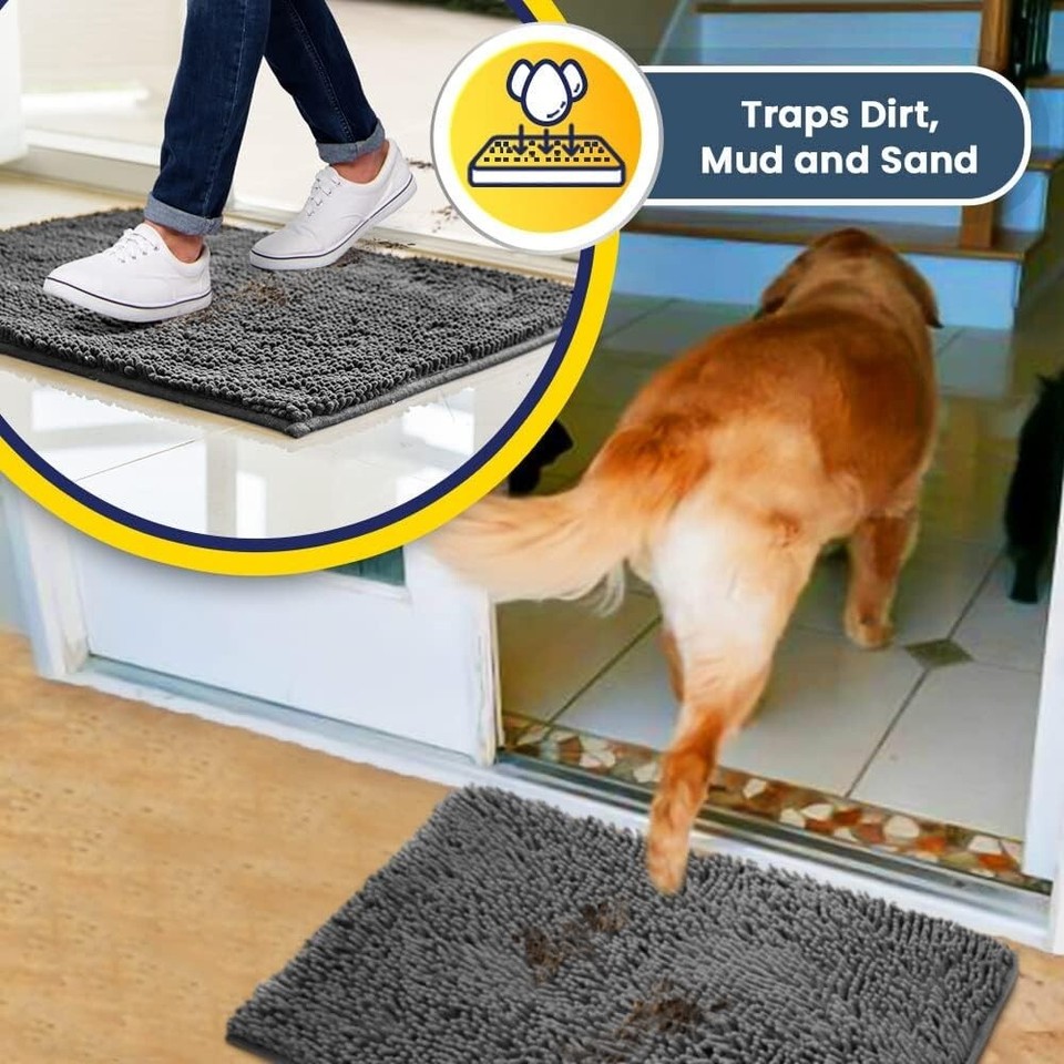 MuddyMat1 AS SEENONTV Highly Absorbent Microfiber Door & Pet Mat 19