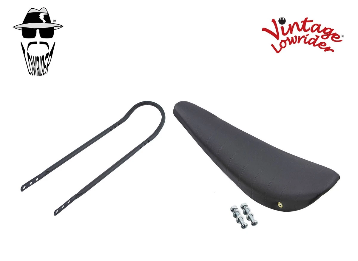 Selle Banane Lowrider Pour Vélo 20 Pouces - Vinyle Scintillant Violet/argenté - Long 17