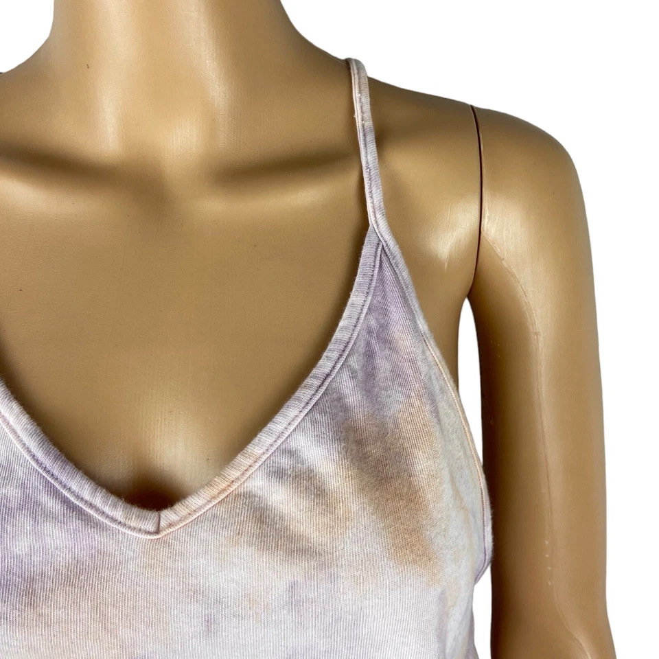 Wildfox Light Purple Beige V Neck Drawstring Tapered Sleeveless Jumpsuit Size XS - Image 2 of 4