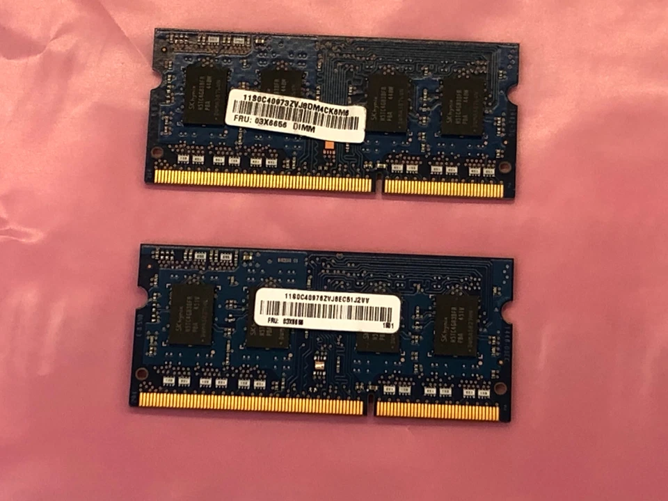 SK Hynix 8GB (2x4GB) PC3L-12800S DDR3 SODIMM Laptop Memory RAM HMT451S6BFR8A-PB - Image 2 of 4