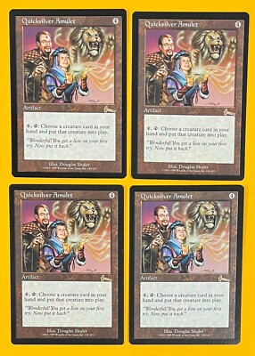 MTG QUICKSILVER AMULET (x4) Urza's Legacy (OldManMTG 004-817) | eBay