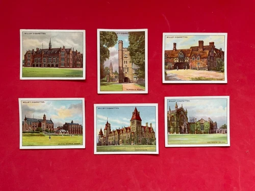 PUBLIC SCHOOLS 1927 FULL SET TWENTY FIVE WILLS CIGARETTE CARDS