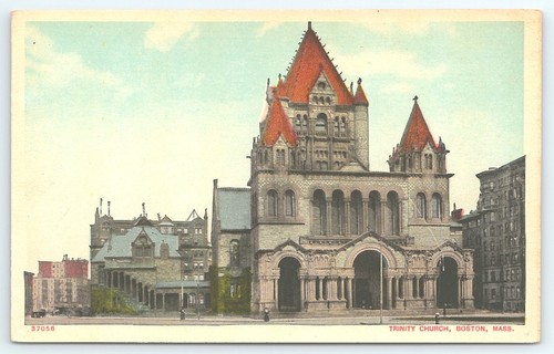 Postcard Trinity Church Boston Massachusetts - 第 1/2 張圖片