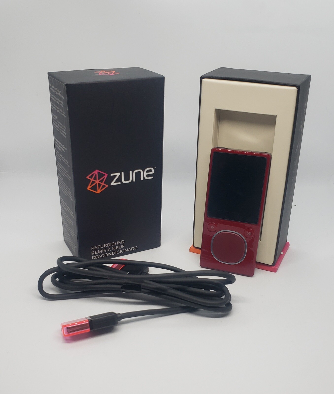Microsoft Zune 4GB Red MP3 Player For Parts / Repair eBay
