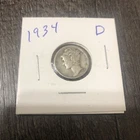 1934 D Mercury Dime