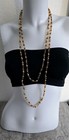 Lovely Vintage Fall Beaded Extra Long Necklace Multi Color Czech Glass Beads AB — photo 2