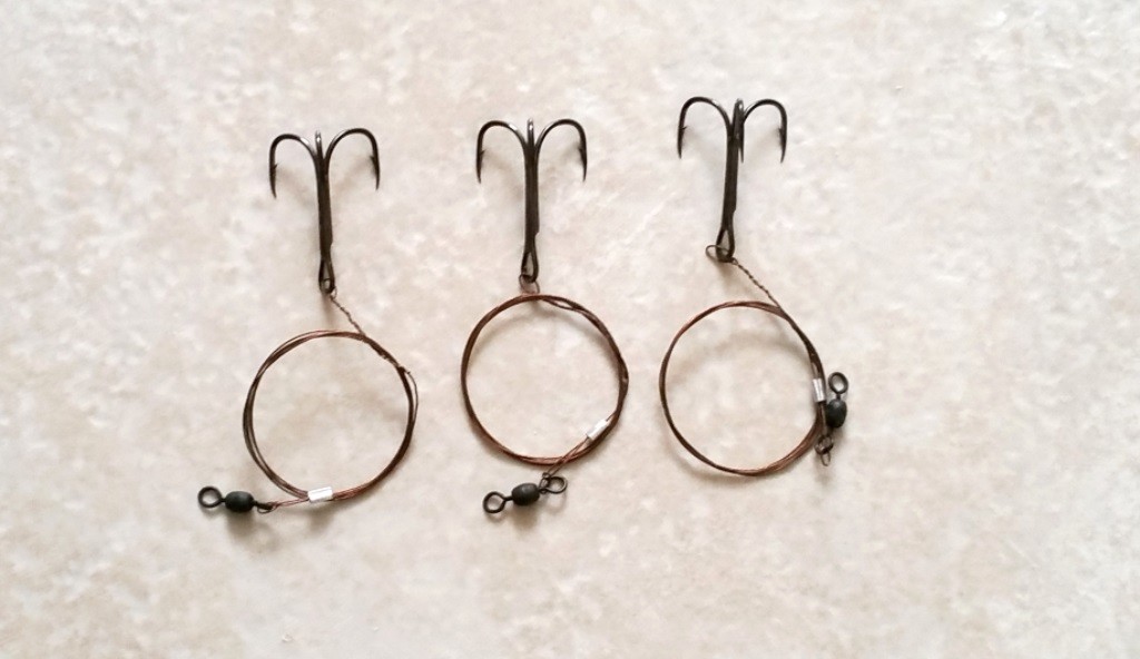 NWF Lot 30lb Mackerel Leader W/7 Strand Twisted SS Wire W/Eagle Claw