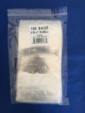 Clear Cello Zipper Zip Seal Lock Top Reclosable Hang Hole Plastic Poly Bags 2Mil