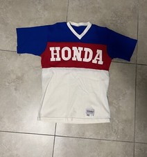 Vintage HONDA Hondaline Motocross Dirt Bike Jersey Size Medium USA Made 1970s