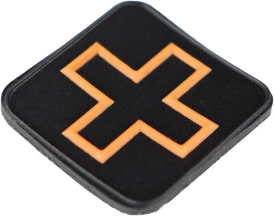 Eleven 10 PVC Medic Cross Patch | 1'' x 1'' Hook Backing | 1 Patch