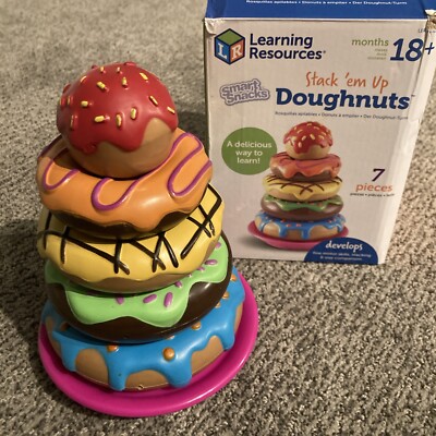 Learning Resources Stack  em Up Doughnuts 7 Pieces Stacking EI Speech OT