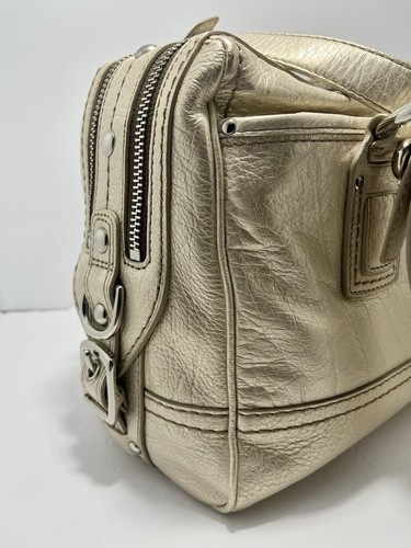 BRAND NEW COACH W TAGS Ltd Ed LILY PLATINUM LEATHER MED LEGACY SHOPPER TOTE BAG - Picture 8 of 21