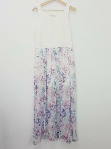Womens Size 14 Floral Print Maxi Dress 