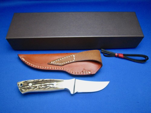 SETO VTG INTEGRAL HUNTING KNIFE IK-17 Staghorn Made In Japan UNUSED MINT COND. - Picture 2 of 12