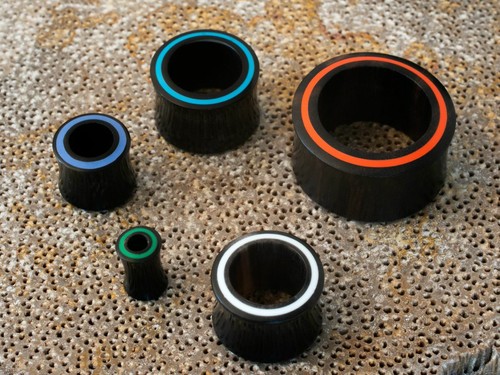 4-30mm Flesh Tunnel Horn Holz Double Flared Ohr Plug Piercing Schmuck Ear Tube - Bild 2 von 15