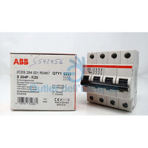 S804B-C50 Interruptor Automatico de Alto Rendimiento MCB 2CCS814001R0504 I2-250221