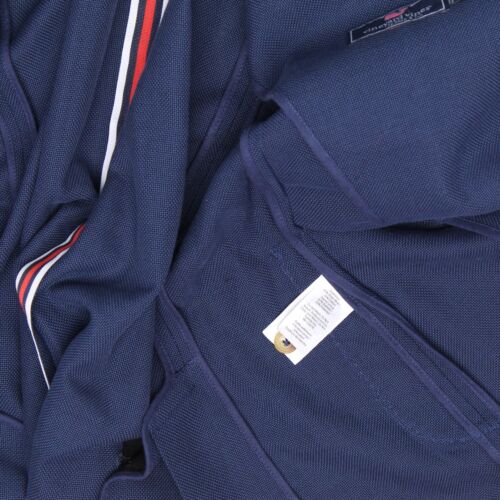 Blazer leggero Vineyard Vines uomo 42R tinta unita blu scuro patch tasca giacca - Foto 7 di 9