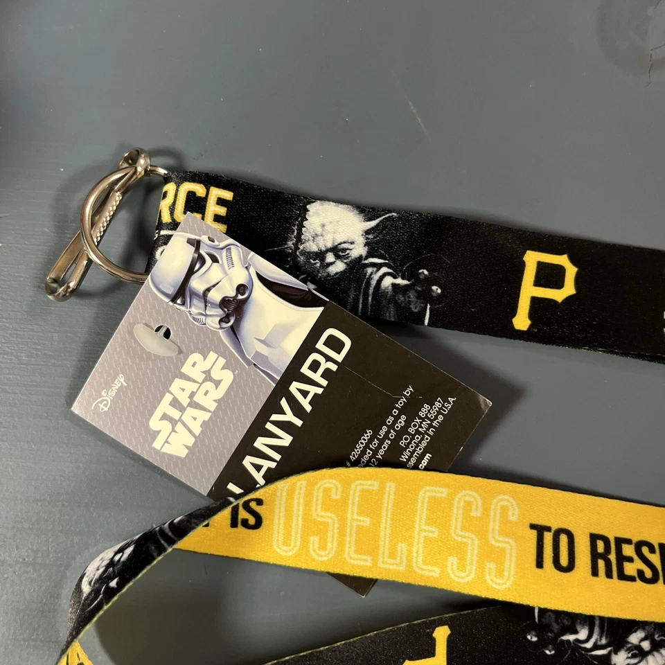 NEW!!! MLB Pittsburgh Pirate Team Star Wars Lanyard WinCraft Disney - Image 2 of 4